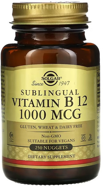 솔가 서브링구얼 비타민B12 1000mcg 너겟 250개, 1개, 250정