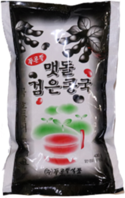 푸른들 검은콩국430g x 20팩 콩물 파우치 콩국수 시원한 여름별미 간편 식사대용, 430g, 20개