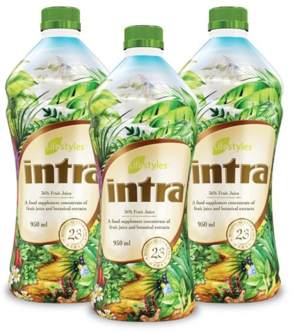라이프스타일스 인트라 허벌 주스 드링크 면역 지원 소화 건강 식물성 음료 23가지 식물 추출물 캐나다산 트리오 팩 각 950mL / 359mL ntra, 32.1 플 오즈 (3개 묶음) - 쿠팡
