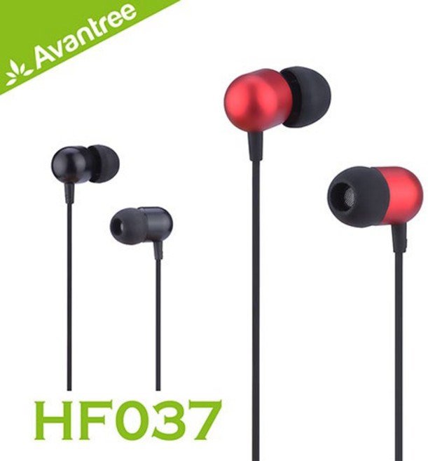 Avantree HF037 Hi-Fi 立體聲線控入耳式耳機, 黑