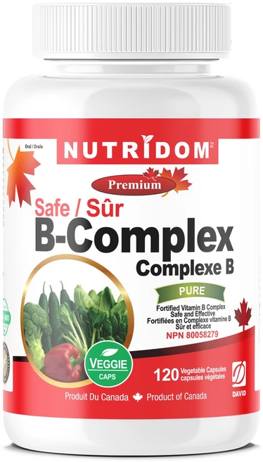 뉴트리돔 캐나다 비타민 B 컴플렉스 고함량 비타민 B 군 복합체 SAFE Vitamin B Complex, 120정, 1개 - 쿠팡