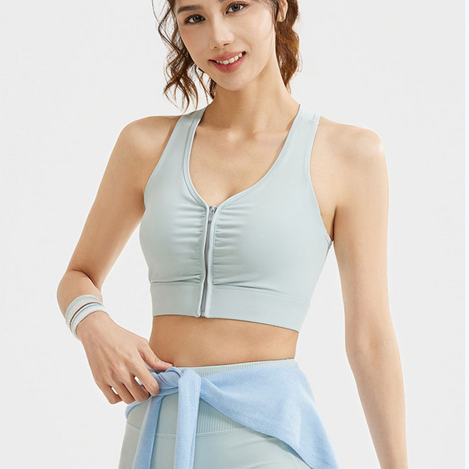 HAM 헬스 속옷 앞지퍼스포츠브라 노와이어 브라탑