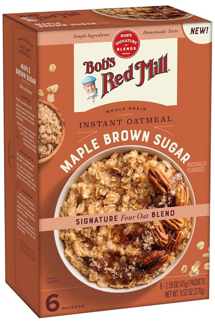 Bob's Red Mill 即食燕麥片 楓糖紅糖, 270g, 1個