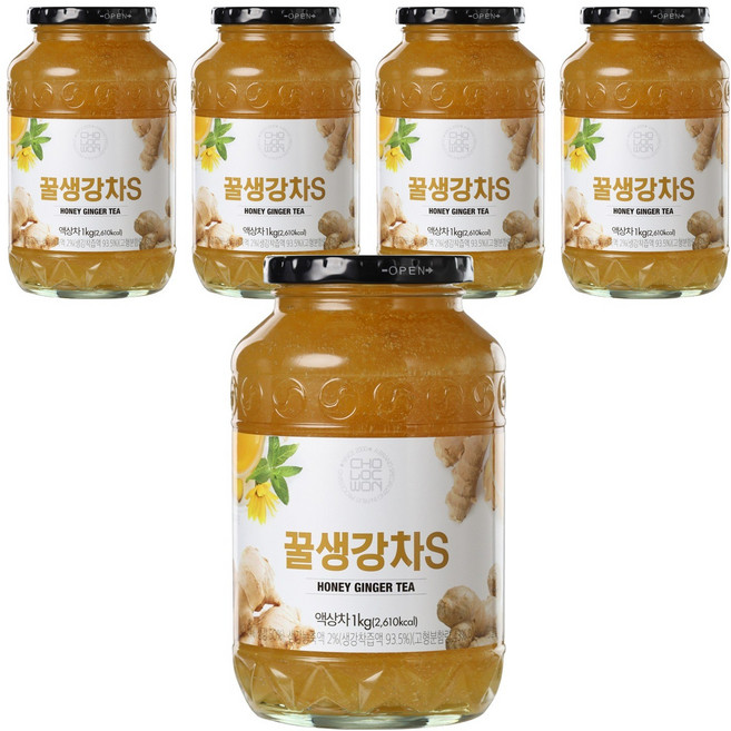 초록원 꿀생강차 S, 1kg, 1개입, 5개
