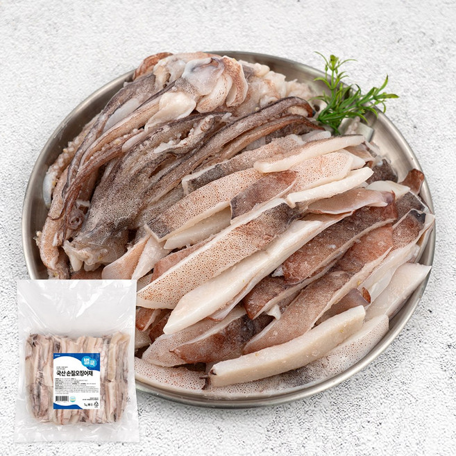 국내산 손질 오징어채_1kg 대용량 냉동 볶음 튀김 오징어 짬뽕, 단품, 단품