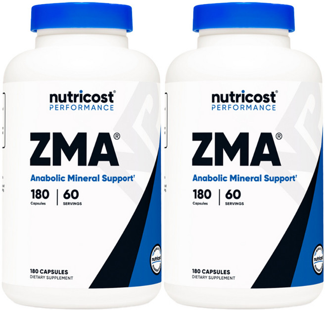 뉴트리코스트 ZMA 캡슐, 2개, 490mg, 180정