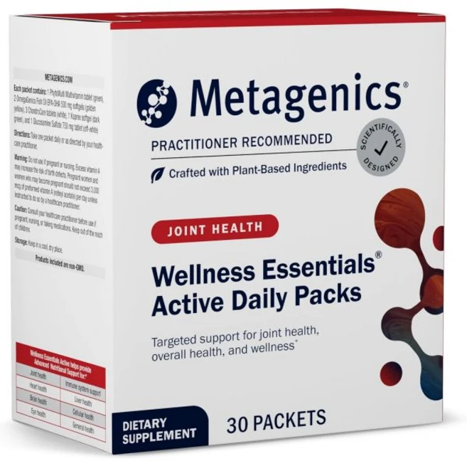 글루코사민 연골 메타제닉스 웰니스 에센셜 액티브 종합 비타민* 마그네슘 비타민 C 12 함유 비GMO 글루텐 프리 30 패킷, 메타제닉스 웰니스 에센셜 액티브 - 종합 비타민* -, 1개 - 쿠팡