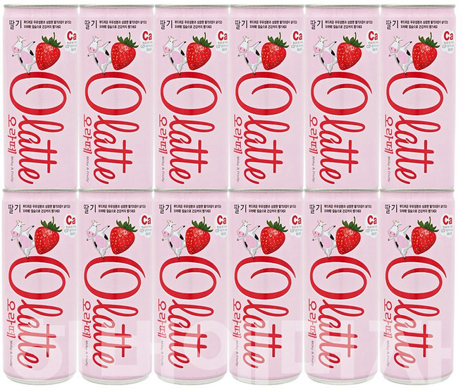오라떼 동아오츠카 딸기, 240ml, 12개
