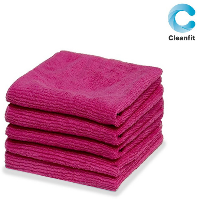 크린핏 경편 극세사 손걸레 40x40, 경편(분홍), 5개