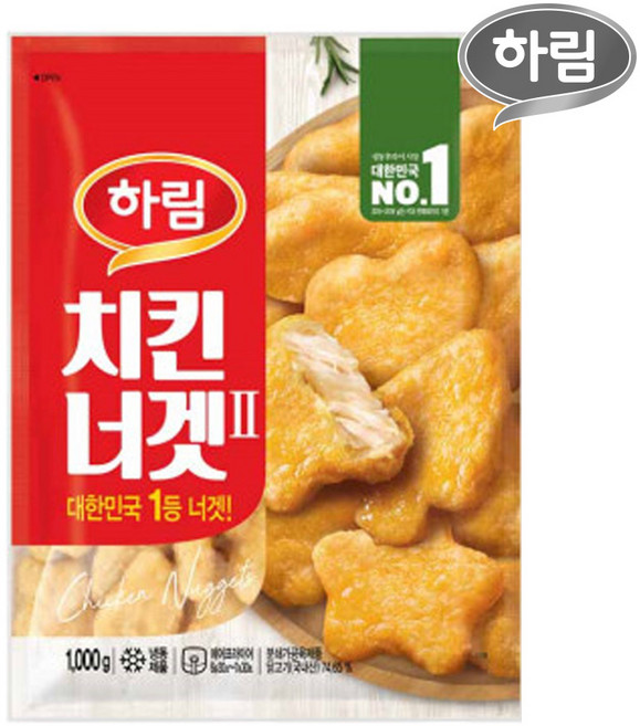 하림 치킨너겟(2), 1kg, 4개