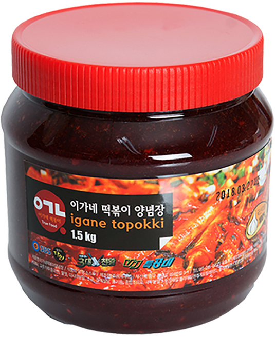 [YJ컴퍼니] 부산 깡통시장 명물 떡볶이 양념장(오리지널), 1.5kg, 1개