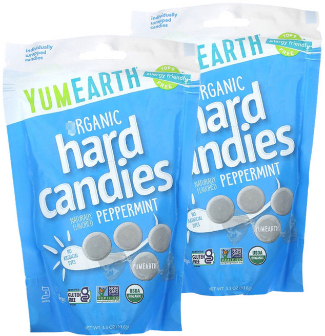 얌얼스 야미얼스 하드 캔디 사탕 페퍼민트, 93.6g, 2개