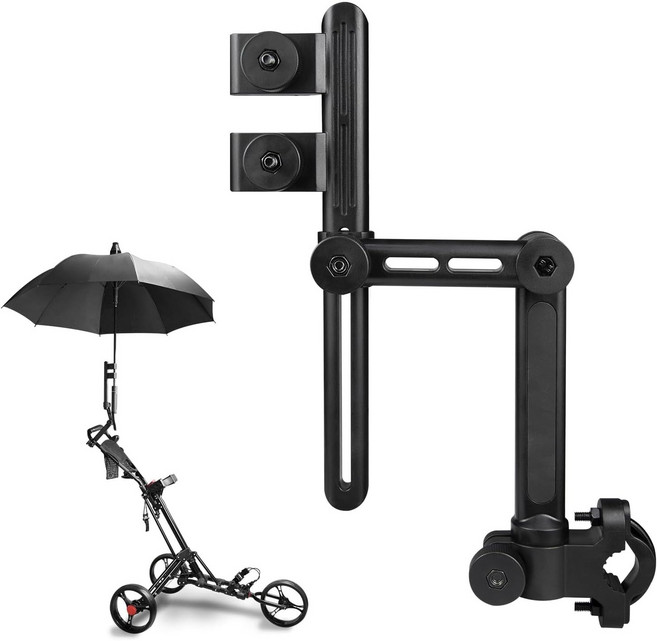 GAPINO 유모차 우산 거치대 우산꽂이 3단접이식 양산걸이 자전거 업그레이드 조절식 지지대, 1개