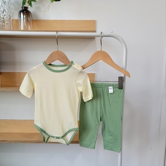 라썸베베 신생아 아기 7부 칠부 내복 내의 실내복 봄 가을 여름 겨울 메쉬 매쉬 출산 선물