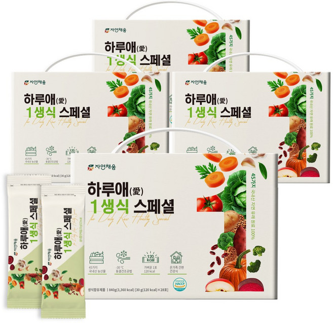 자연채움 하루애 1생식 스페셜, 840g, 4개