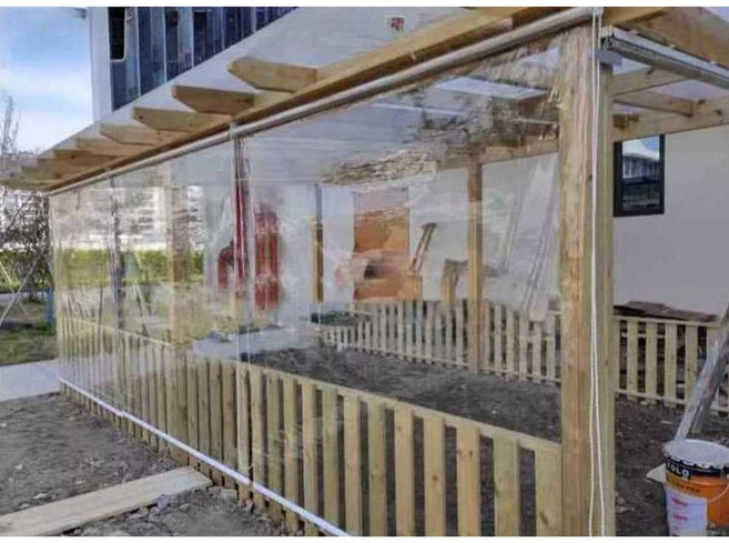 투명 롤스크린 비닐 블라인드 0 8x1 5m 카페 신선 신선도 모두 55cm 당김