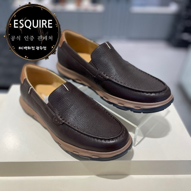 [NC백화점광주]에스콰이아 남성 볼넓은 세미 슬립온 로퍼 YADSHL077 [사은품증정]