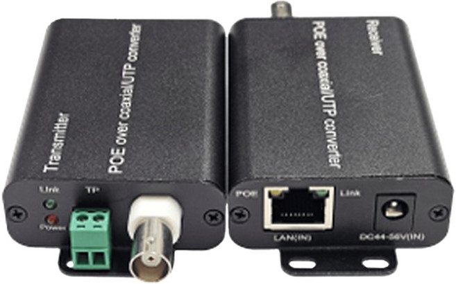 昌運 HBS-EOC101-P2 網路+電源(PoE)轉同軸延長器 - 500米款, 1個