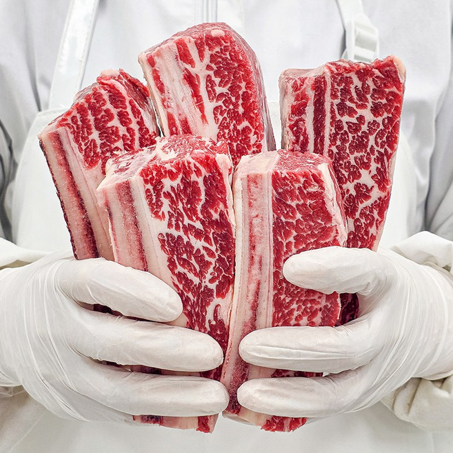 베스트밀 호주산 곡물 블랙앵거스 순수 678 꽃 우대갈비 꽃갈비, 1개, 1kg