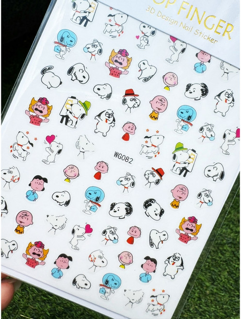 스누피 네일스티커 -3번, S-136/ 스누피 네일스티커 -3번