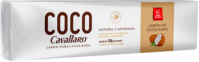COCO 세탁비누 1000g/코코넛오일 천연비누 빨래비누/멕시코는 조트비누 파라과이는 코코비누/오래오래 잘라서 사용하는 만능 대용량 다용도비누, 1개, 1kg