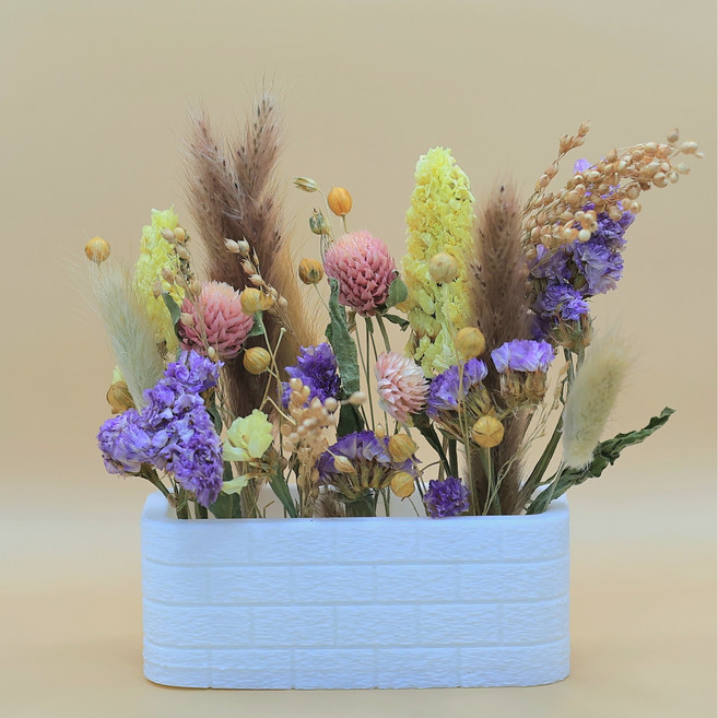 홈주마켓 3D 햄스터 미니화단 벽돌, 1개, 화이트