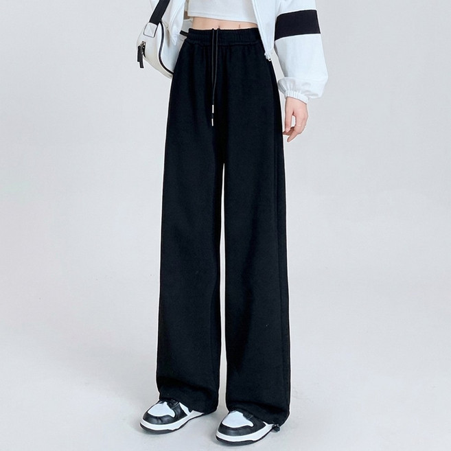여성 하체커버 핀턱 포켓 와이드 조거 스트링 트레이닝 팬츠 데일리 팬츠 3color