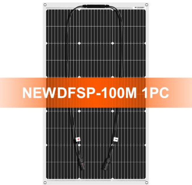 아파트태양광설치 태양광패널 컨트롤러 방수 단결정 캠핑 RV 충전 12V DFSP-100M 18V 100W, 01 NEW 100W 1PC