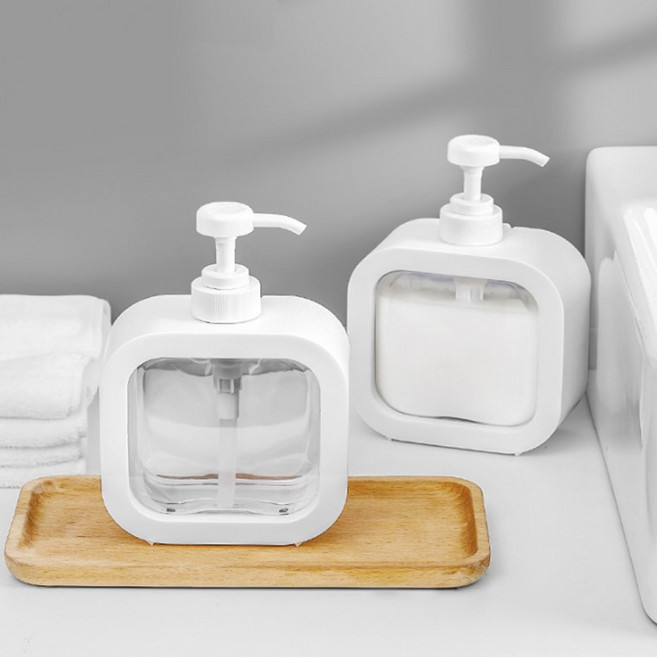 리필용기 디스펜서 세제통 주방세제통 액체세제, 500ml, 1개