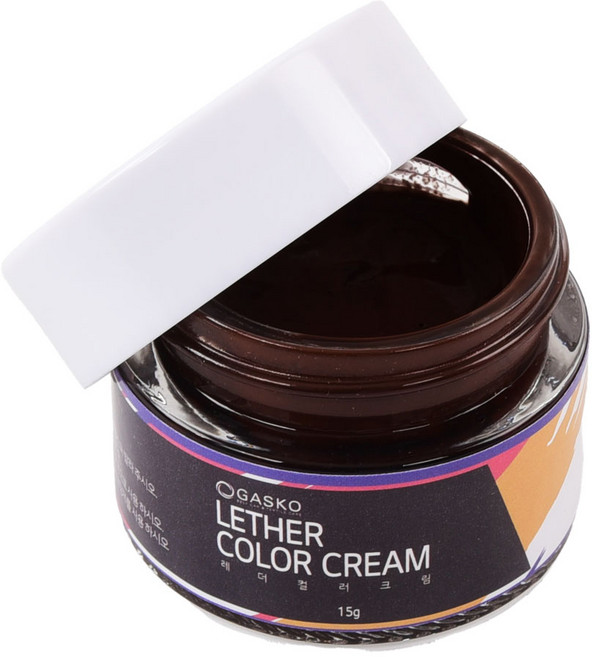 가스코 가죽컬러크림 크림 염색제 염색약 가죽 신발 가방 구두 스크래치 명품 복원