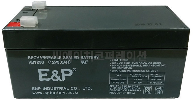 이앤피 KB1230 (12V3.0AH) ES3.2-12호환가능 연축전지 납축전지 산업용, 1개, 1개입
