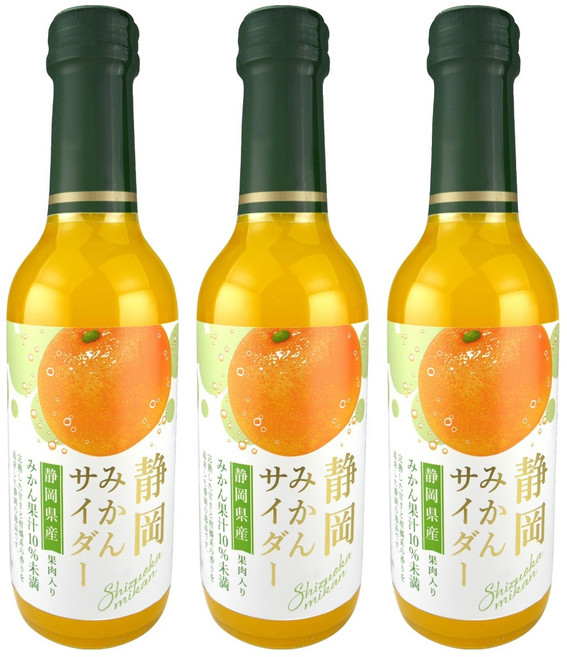 기무라음료 시즈오카 귤 사이다, 240ml, 3개