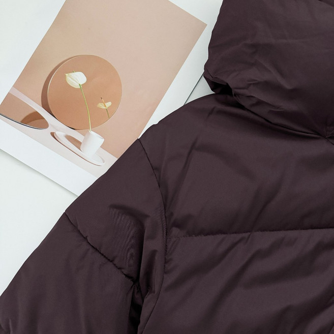 高領蓬棉連帽外套 麵包服 羽絨外套 秋天外套 女生外套 加絨保暖棉服 羽絨棉連帽外套