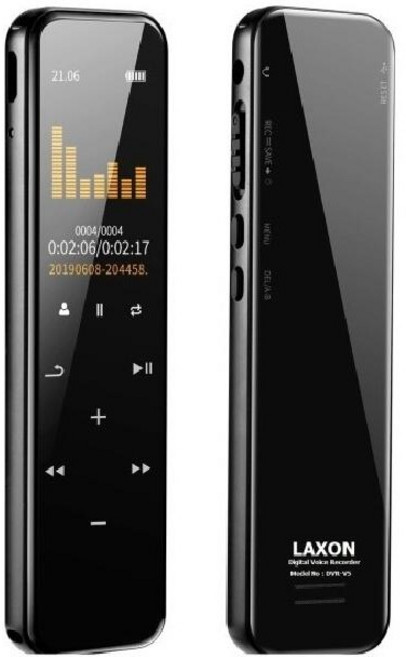 (TOP 3C家電館)1年保固 LAXON 觸控式錄音筆DVR-V5 16G, 黑色, DVR-V5