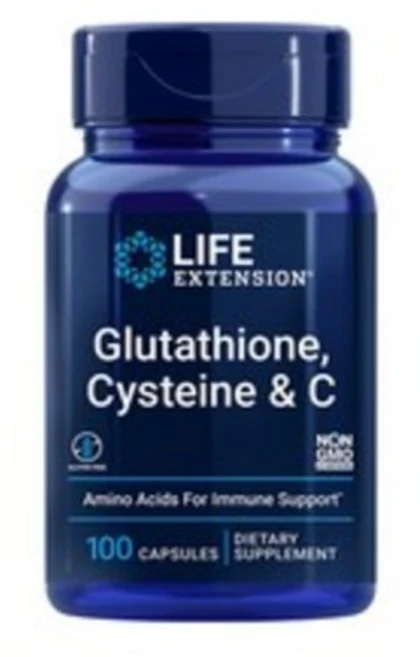 유통기한임박 12월22년) Life Extension 글루타치온 시스테인 & C 100캡슐, 100정, 1개 - 쿠팡