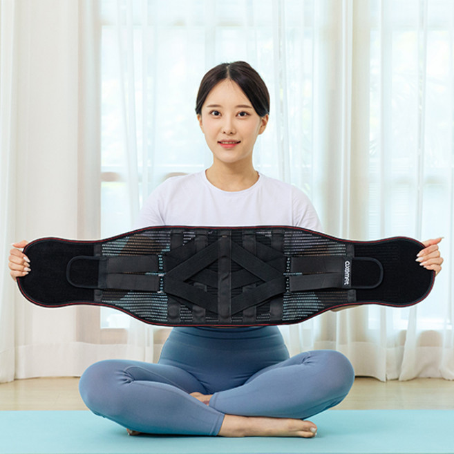 단독특가 나나힐 강력 고정 허리보호대 요추 서포트 디스크 복대 남녀공용, 1개