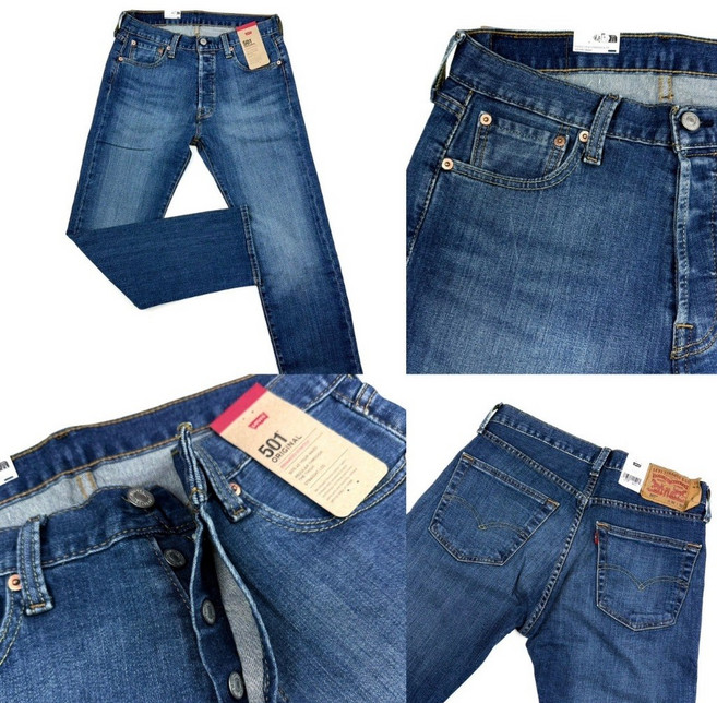 Levi's 501 原創直筒排釦純棉牛仔長褲 女款 新色 多種刷色