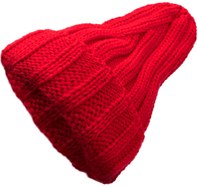 라핑 국내생산 남녀공용 골지 꽈배기 니트 롱 비니 겨울 따뜻한 모자