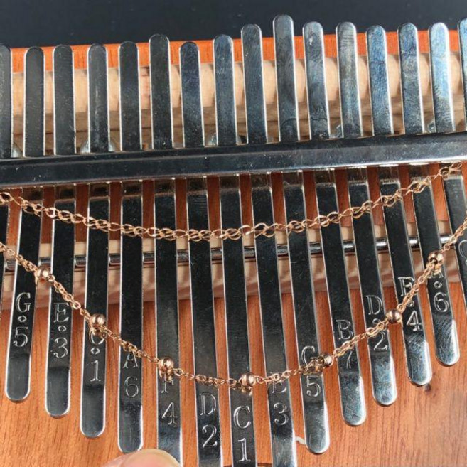 卡林巴琴 kalimba 聆聽, 1個, [gecko顫音鏈] 不須保固