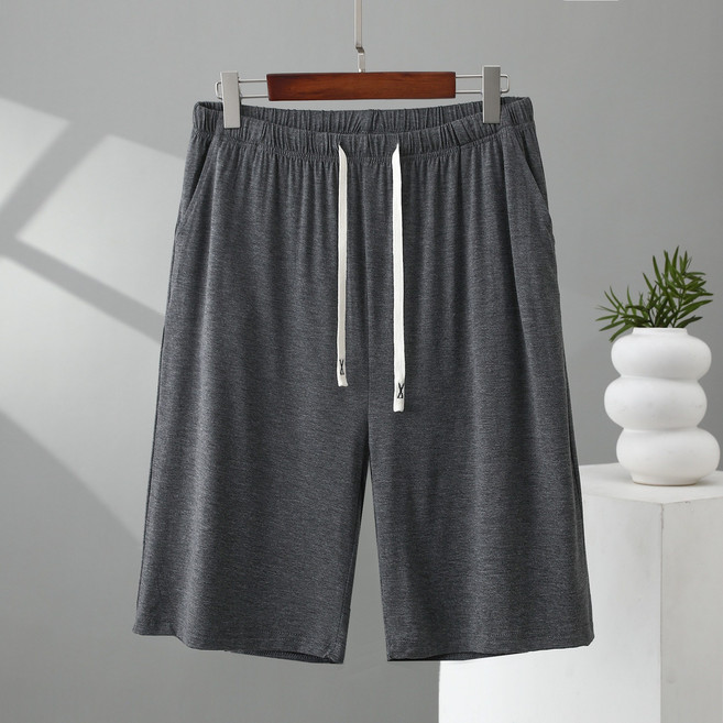 남녀공용 빅사이즈 모달 5부 와이드핏 밴딩 홈웨어 반바지 WXG-763