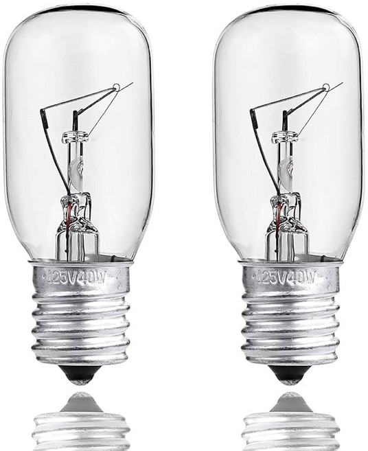 언더 후드/오버 더 레인지 전자레인지용 전자레인지 전구 40W 125V E17 교체 - 월풀 메이태그 GE 아마나(모델: 8206232A 1890433 8206232