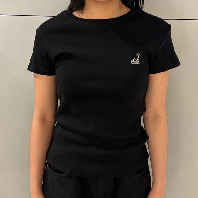[국내정식매장] 캉골 반팔 티셔츠 Kangol 우먼스 데일리 2845 블랙