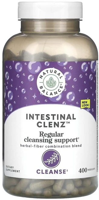 내추럴 밸런스 인테스티널 클렌즈 (장 클렌즈) Natural Balance Intestinal Clenz Cleanse 400정, 1개 - 쿠팡