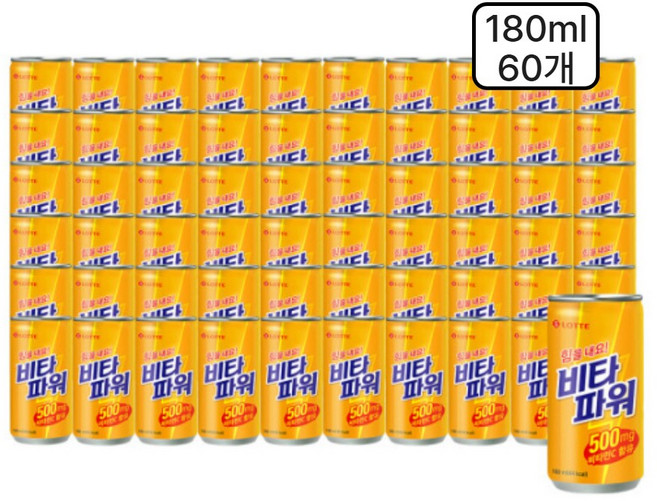 롯데칠성음료 비타 파워, 180ml, 60개