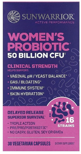 선워리어 유산균 여성 500억CFU 프로바이오틱 Probiotic 비건 캡슐 30정, 1개 - 쿠팡