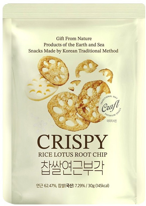 찹쌀 연근부각, 6개, 30g