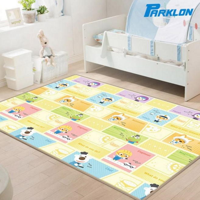 1+1 유아 놀이 매트 두툼한 어린이 유아용 아동 놀이 매트 실내 바닥 층간소음 두꺼운 놀이방 실내용 아기용, 뽀로로벅스