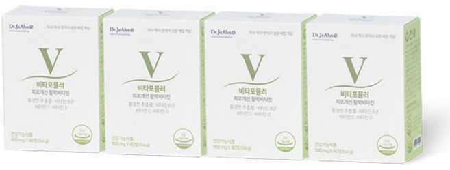 닥터제안 비타포뮬러 피로개선 활력비타민 활성엽산 4개월 900mg x 240정 홍경천 종합 비타민B C D 홍비씨, 4개, 60정
