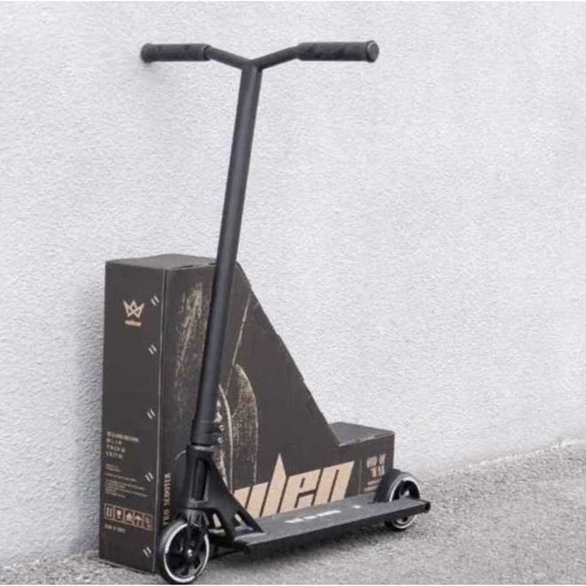 에인젤 묘기용킥보드 경량 익스트림 전문가용 2륜, A7 묘기 킥보드 - 블랙