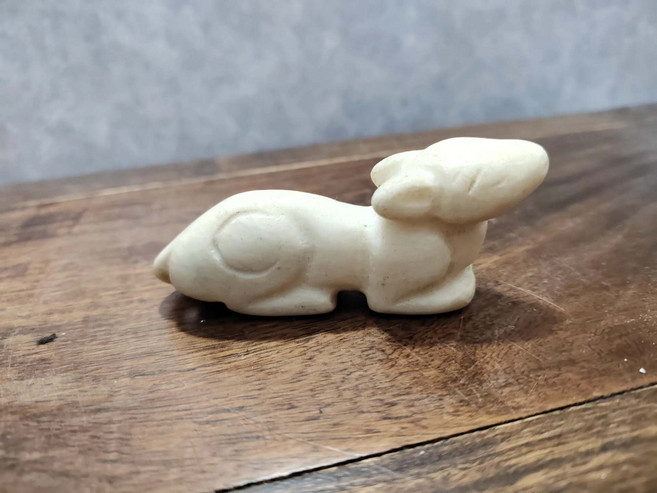 玉器擺件 玉獸 鎮紙 文房用品 紙鎮 雞骨白, 參考詳情頁